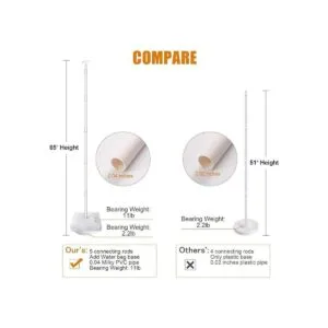 Juego de 2 soportes de columna de globo con base y barra_3