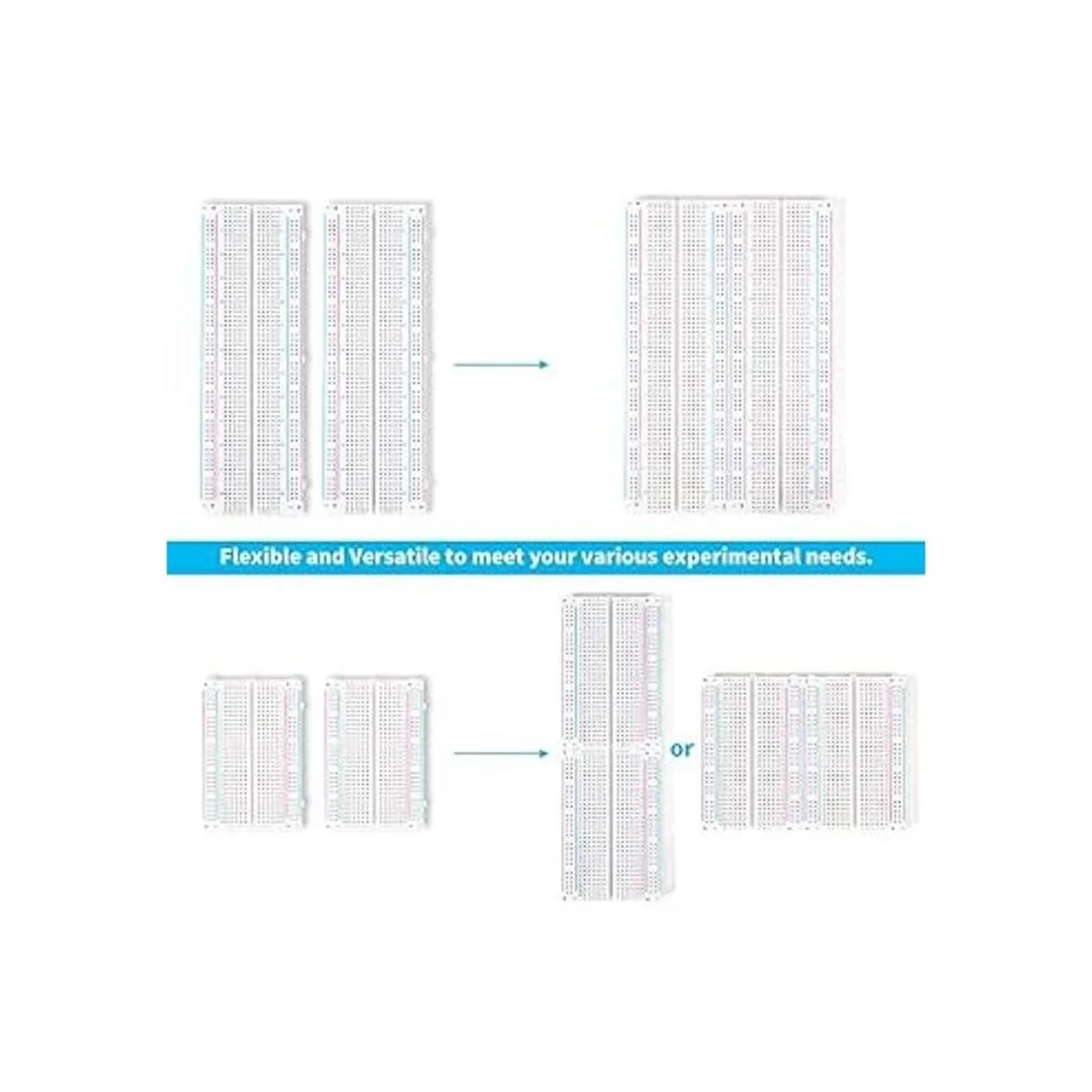 Kit de 4 placas experimentales de circuito incluye 2_3