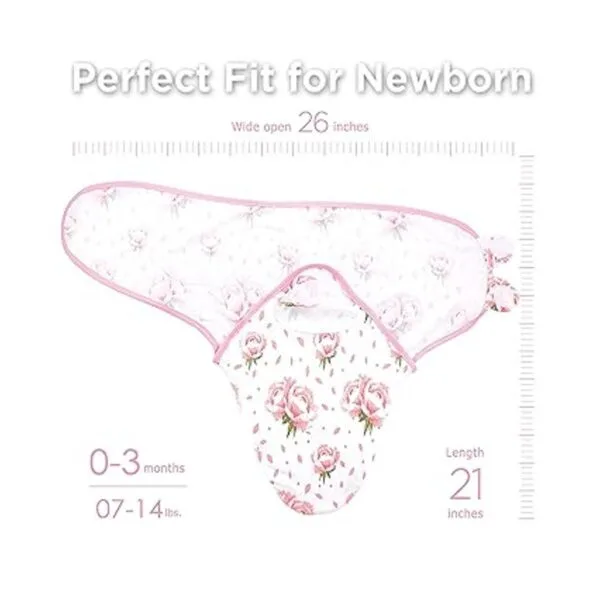 Manta de bebé para niños y niñas paquete de 3 pañales de_2
