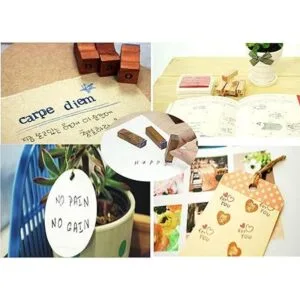 Dedoot Sello de goma letras del alfabeto 70 unidades_2