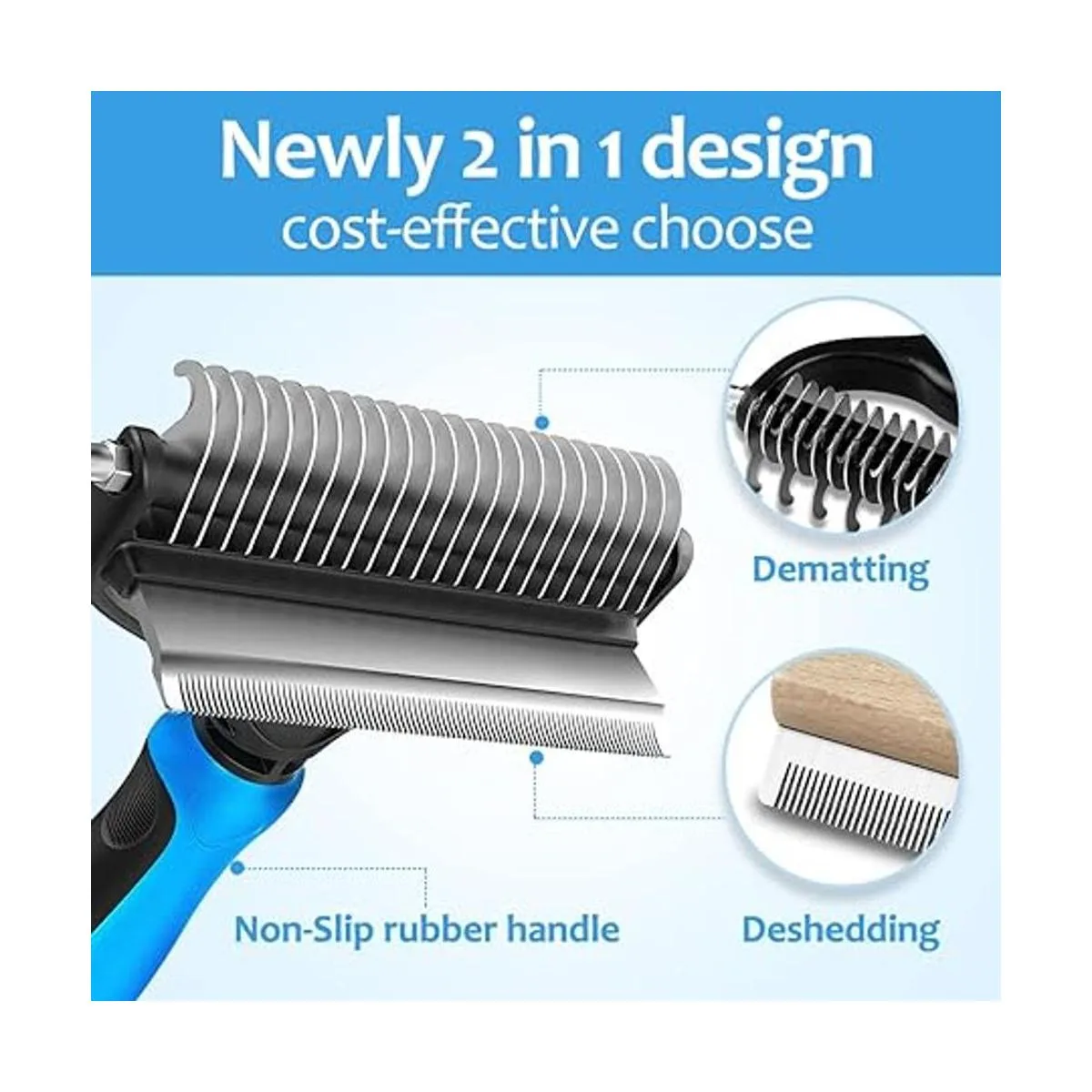 Rastrillo de capa inferior para perros cepillo de_2