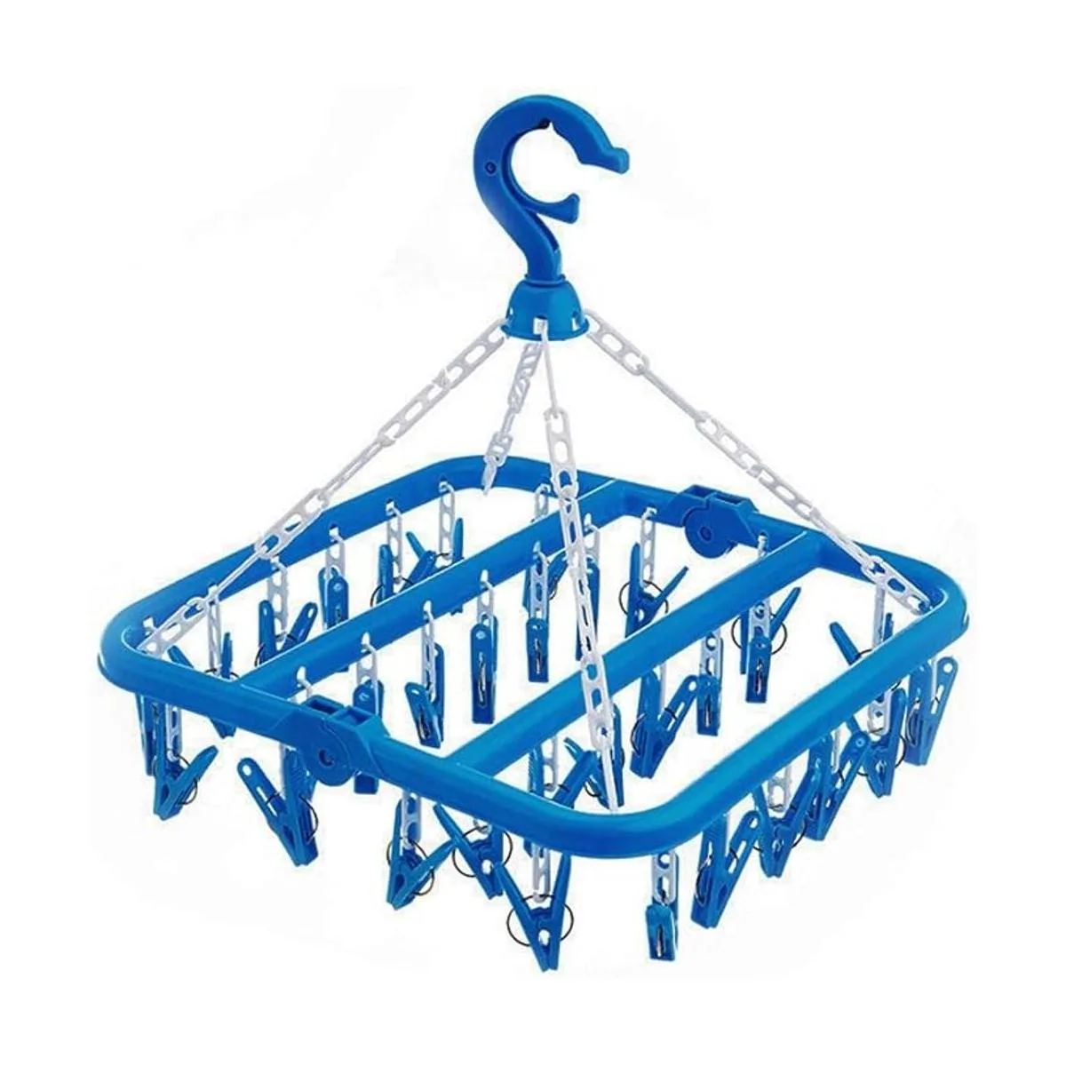 Clip plegable y colgador de goteo con 32 clips tendedero_1