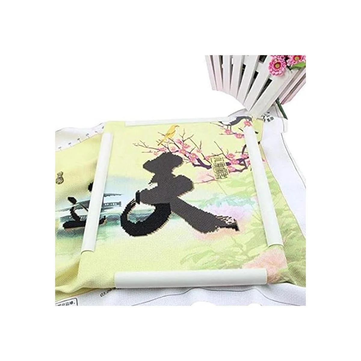 Marco cuadrado rectangular de plástico con clip para_3