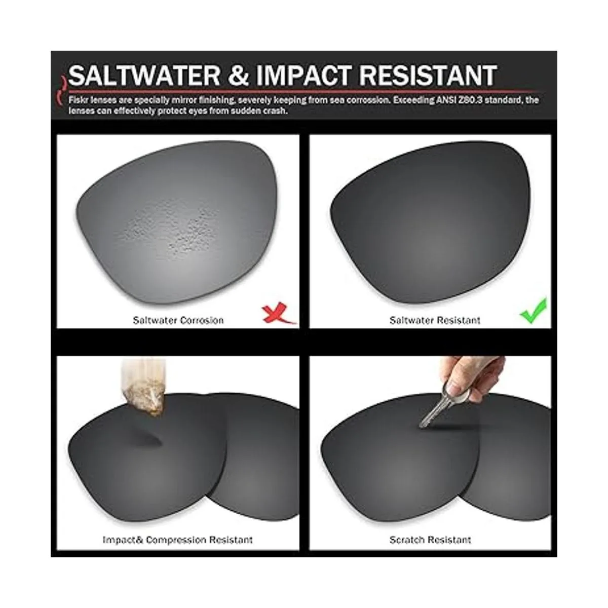 Fiskr Lentes de repuesto para lentes de sol Oakley Fuel Cell_4