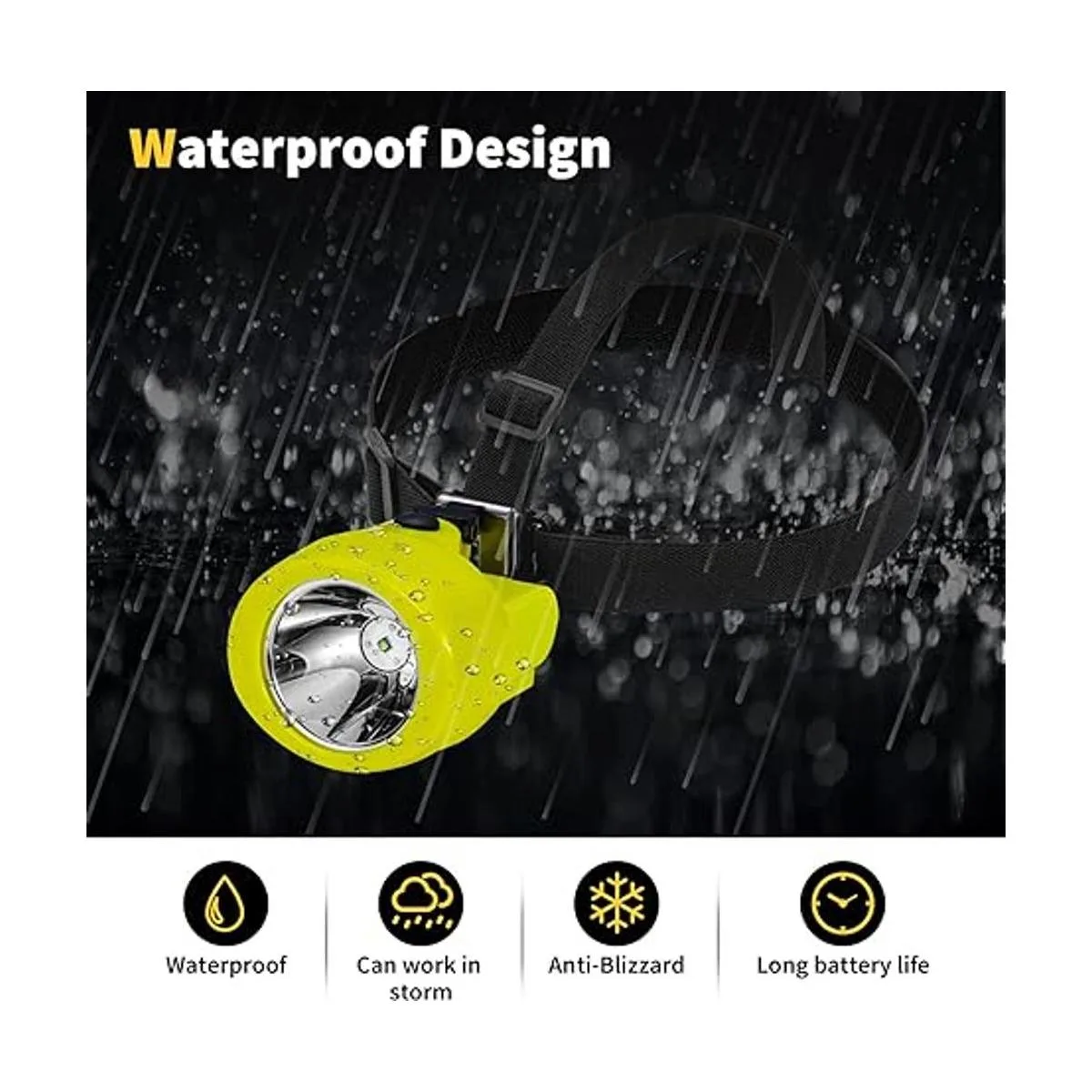 Caza amigos inalámbrico Minería Linterna frontal KL3.0LM_2