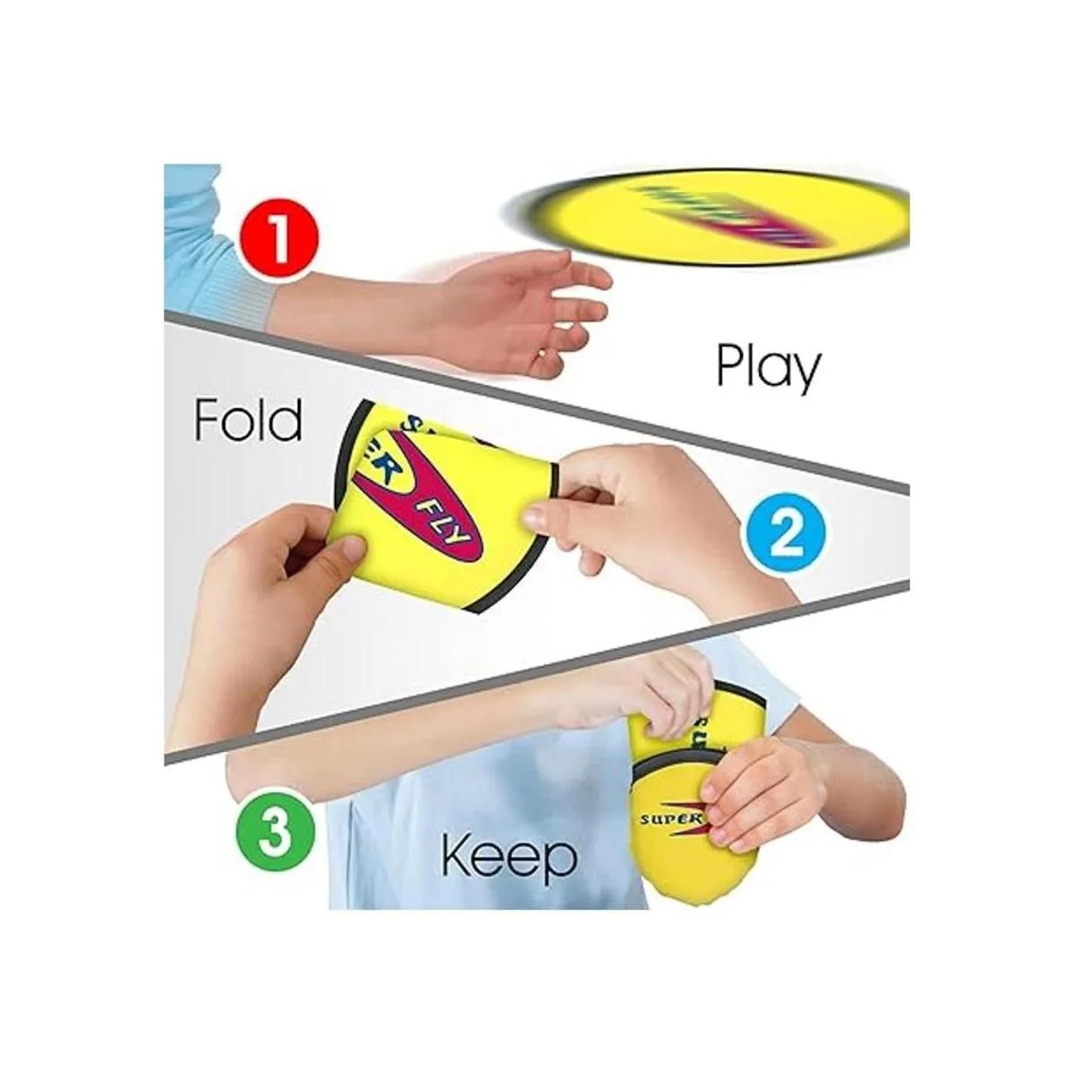 ArtCreatividad Juego de Frisbee de bolsillo plegable 12_3