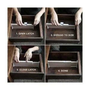 Divisores y organizador de 4 cajones organiza cubiertos y_3