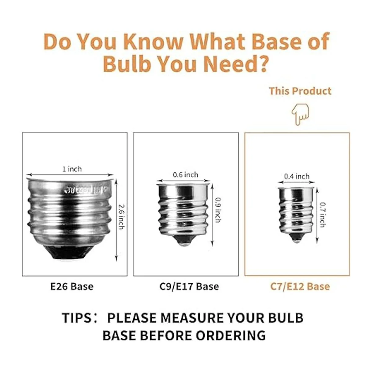 Brightown Candelabra Lote de 25 bombillas G40 con rosca_5