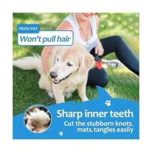 Rastrillo de capa inferior para perros cepillo de_5