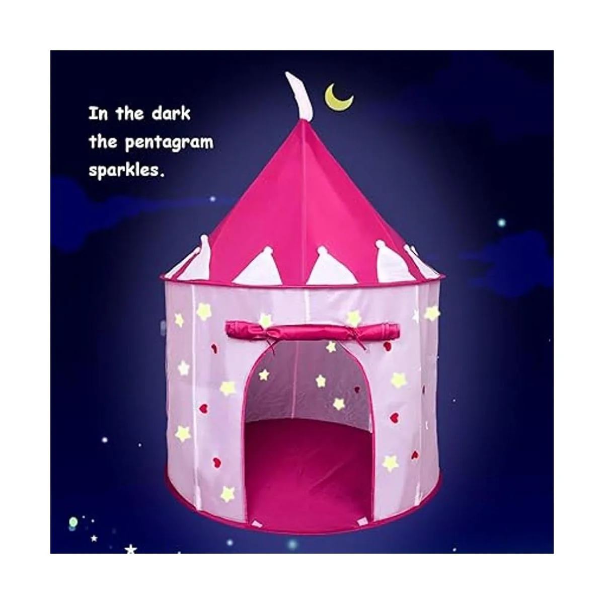 Tienda de campaña de juego de castillo de princesa con_2