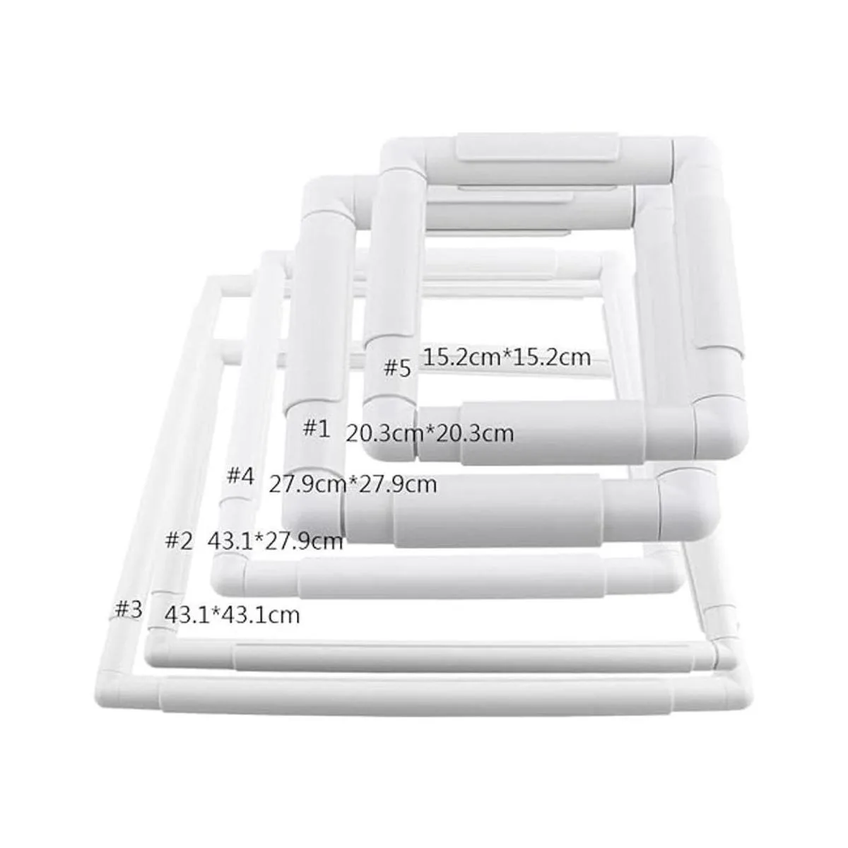 Marco cuadrado rectangular de plástico con clip para_1