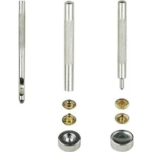 LANMOK Juego de 160 cierres de presión de metal duradero_5