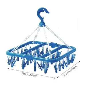 Clip plegable y colgador de goteo con 32 clips tendedero_3