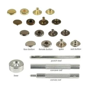 LANMOK Juego de 160 cierres de presión de metal duradero_2