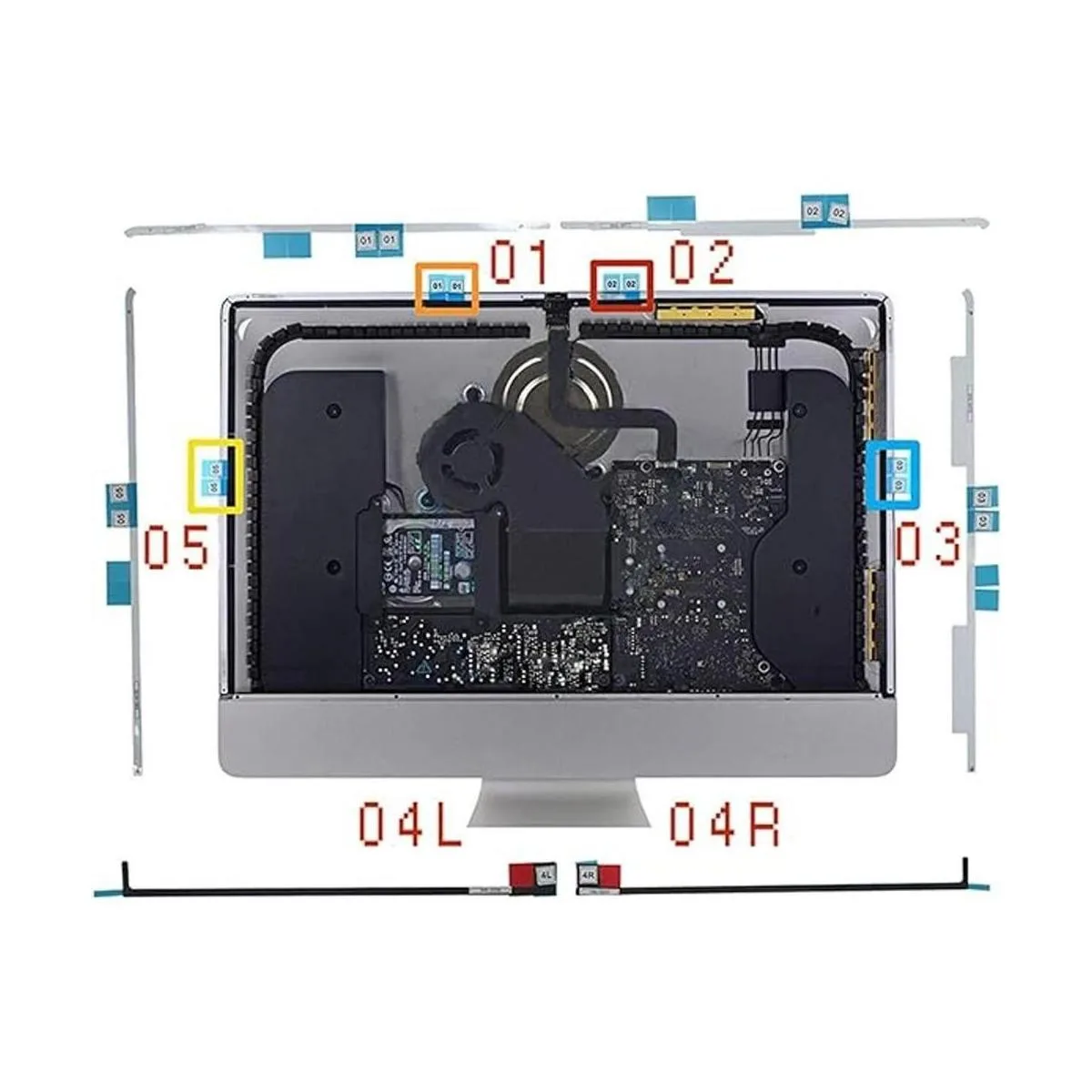 Tiras de LED LCD PANEL de repuesto cinta adhesiva de_3