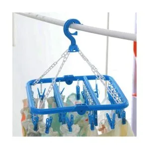 Clip plegable y colgador de goteo con 32 clips tendedero_6