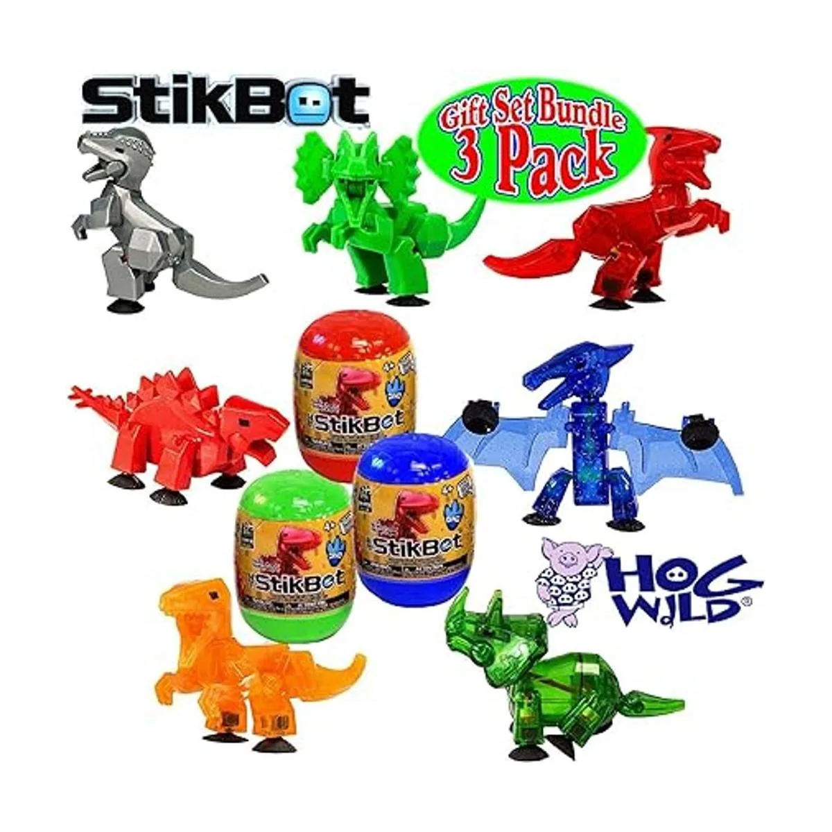 Hog Wild StikBot Juego de figuras de huevo misterioso de_3