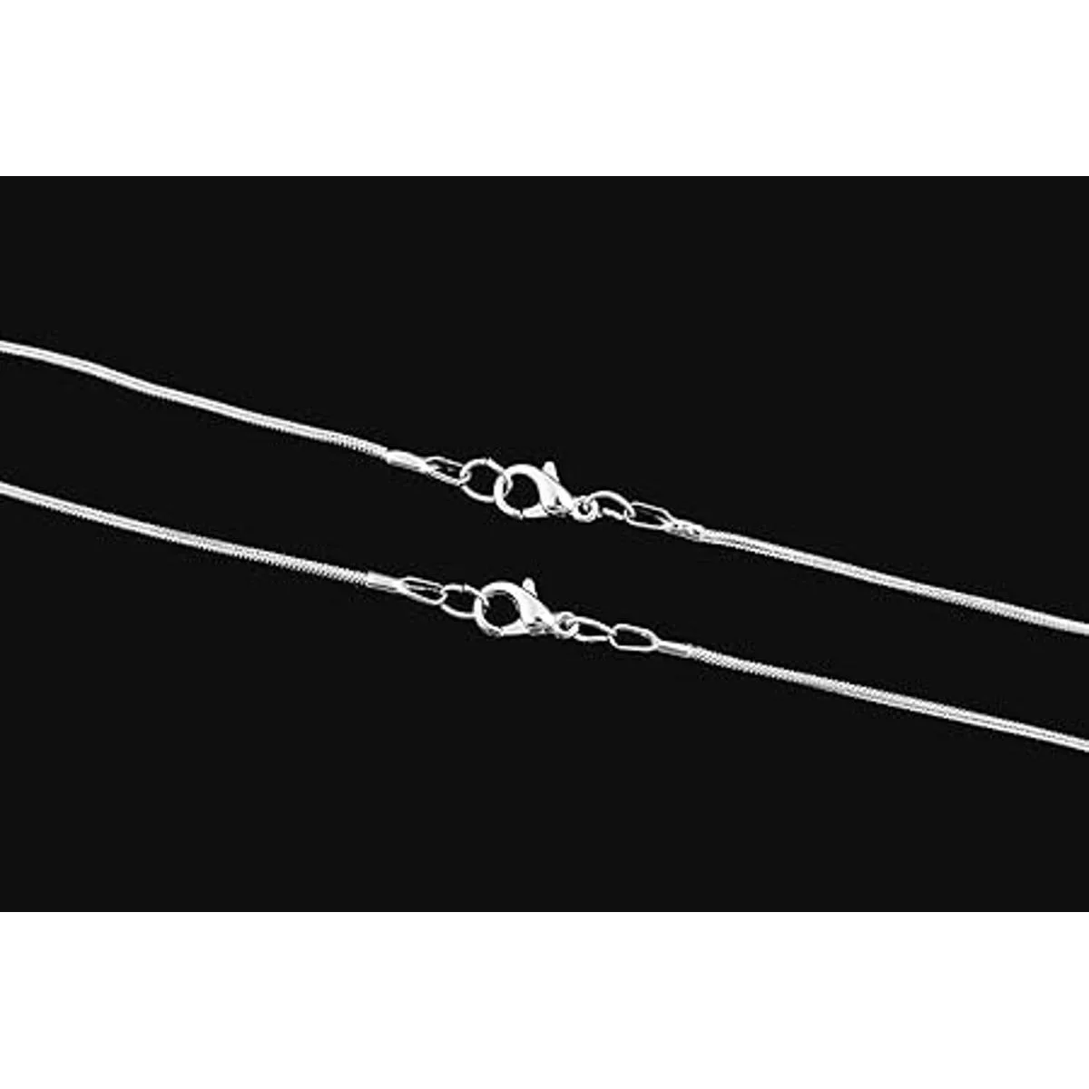 Collar de cadenas de serpiente 24 unidades chapado en_4