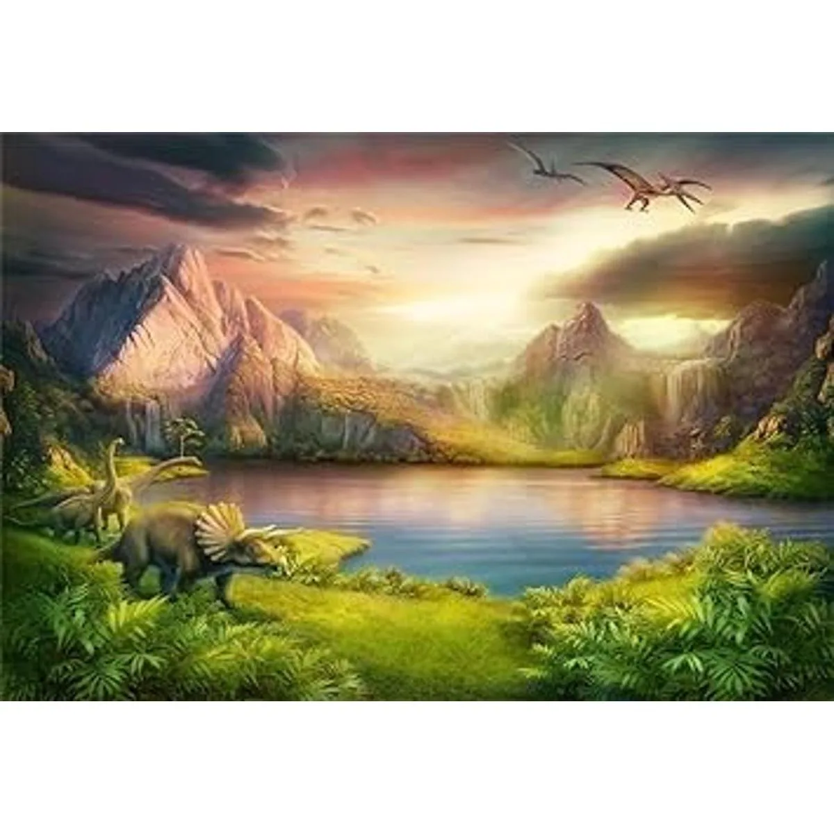 LFEEY Telón de fondo de vinilo con temática de dinosaurios_5