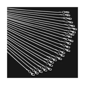 Collar de cadenas de serpiente 24 unidades chapado en_2