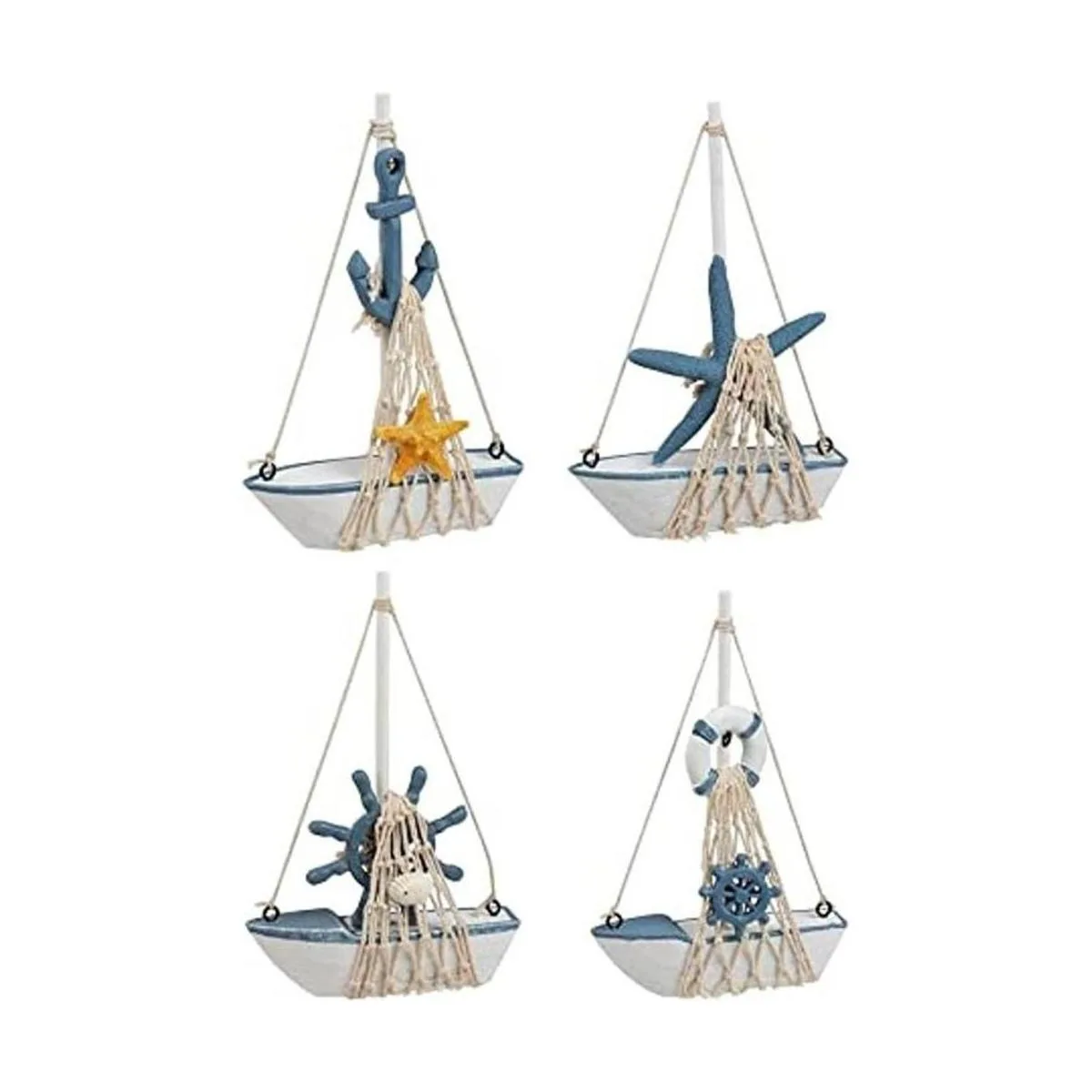 Juvale Juego de 4 velas en miniatura para decoración_1