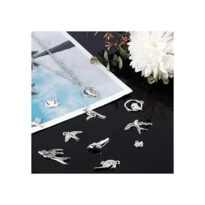 PH PandaHall Dijes de pájaro de 15 estilos 90 piezas de_6