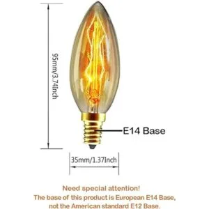 CTKcom Bombillas Edison de 40 W casquillo E14 6_2