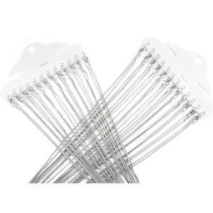 Collar de cadenas de serpiente 24 unidades chapado en_6