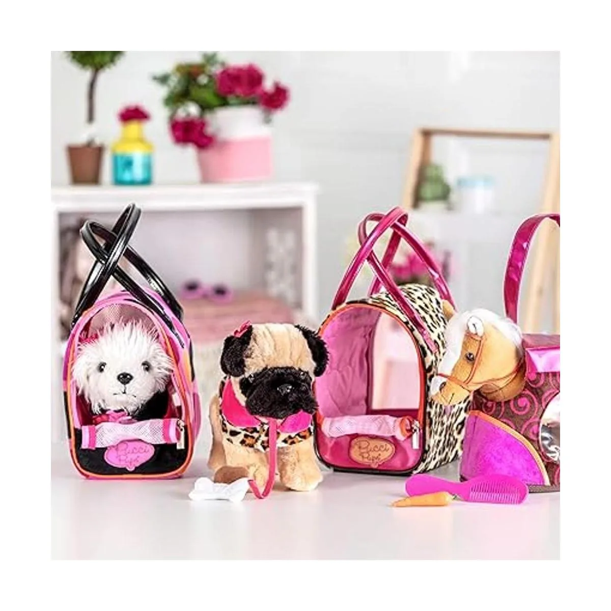 Pucci Pups by Battat Cachorro de peluche Bichon Frisé con_5