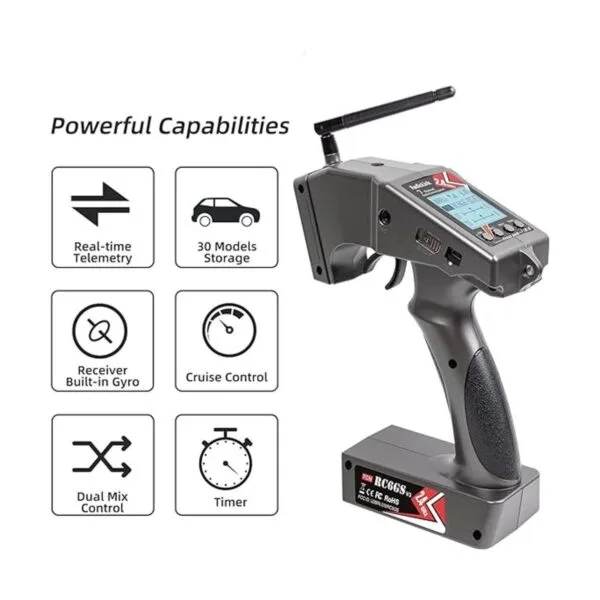 Radiolink RC6GS V3 Transmisor RC de 7 canales de 2.4 GHz_2