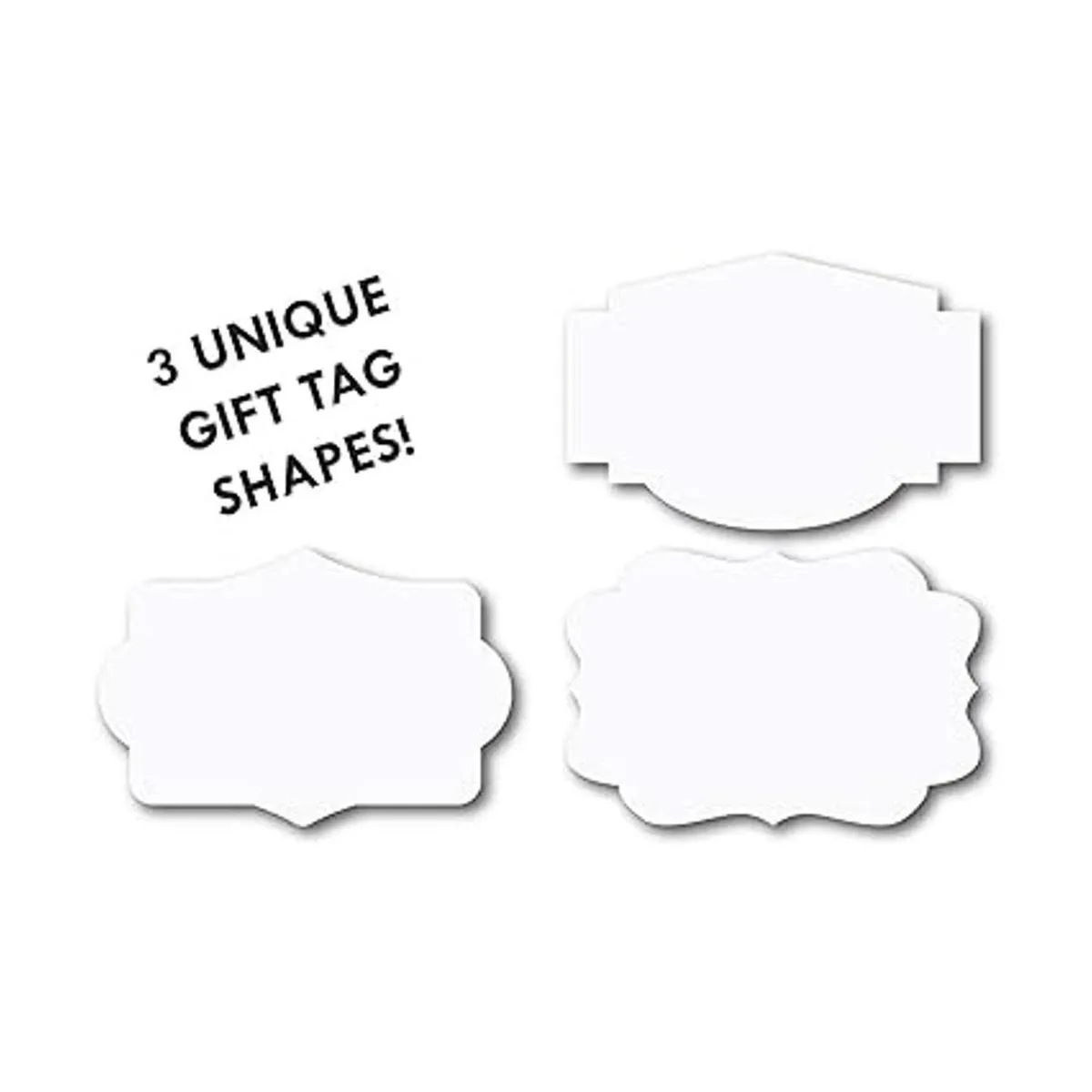 Etiqueta de regalo navideña blanca mate 250 calcomanías_2