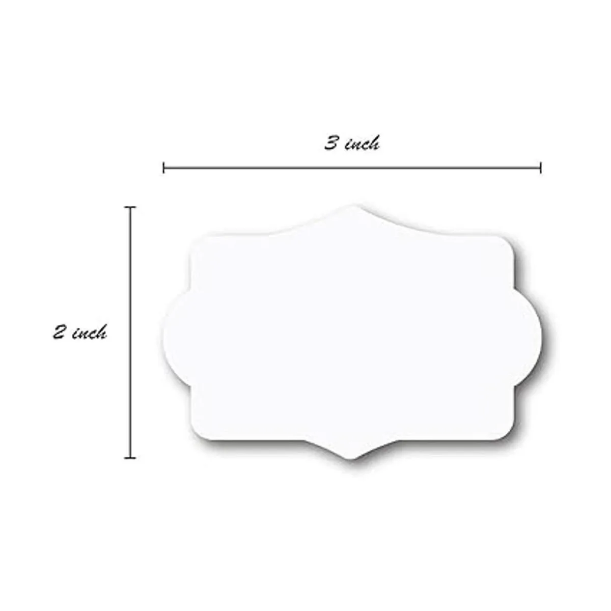 Etiqueta de regalo navideña blanca mate 250 calcomanías_3