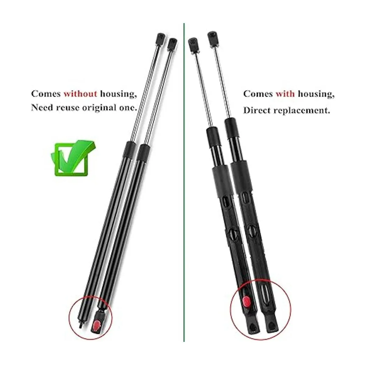 Juego de 2 amortiguadores de gas para MercedesBenz C230_2