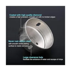 Juego de sierra de agujero 7 brocas de diamante con guía_3