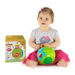 Jungle Animal Roll Learn Fun Baby Activity Ball. Centro_6