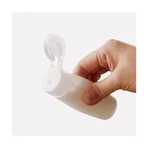 2 frascos vacíos rellenables de plástico transparente con_6