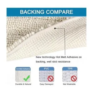 Juego de 2 tapetes de baño de felpilla lanudo súper_4