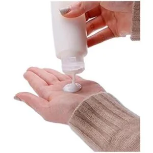 2 frascos vacíos rellenables de plástico transparente con_4