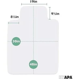 Ilyapa Tapete transparente para silla de oficina_2