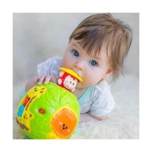 Jungle Animal Roll Learn Fun Baby Activity Ball. Centro_3
