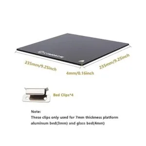 2 placas de vidrio templado mejoradas con clips de cama_2
