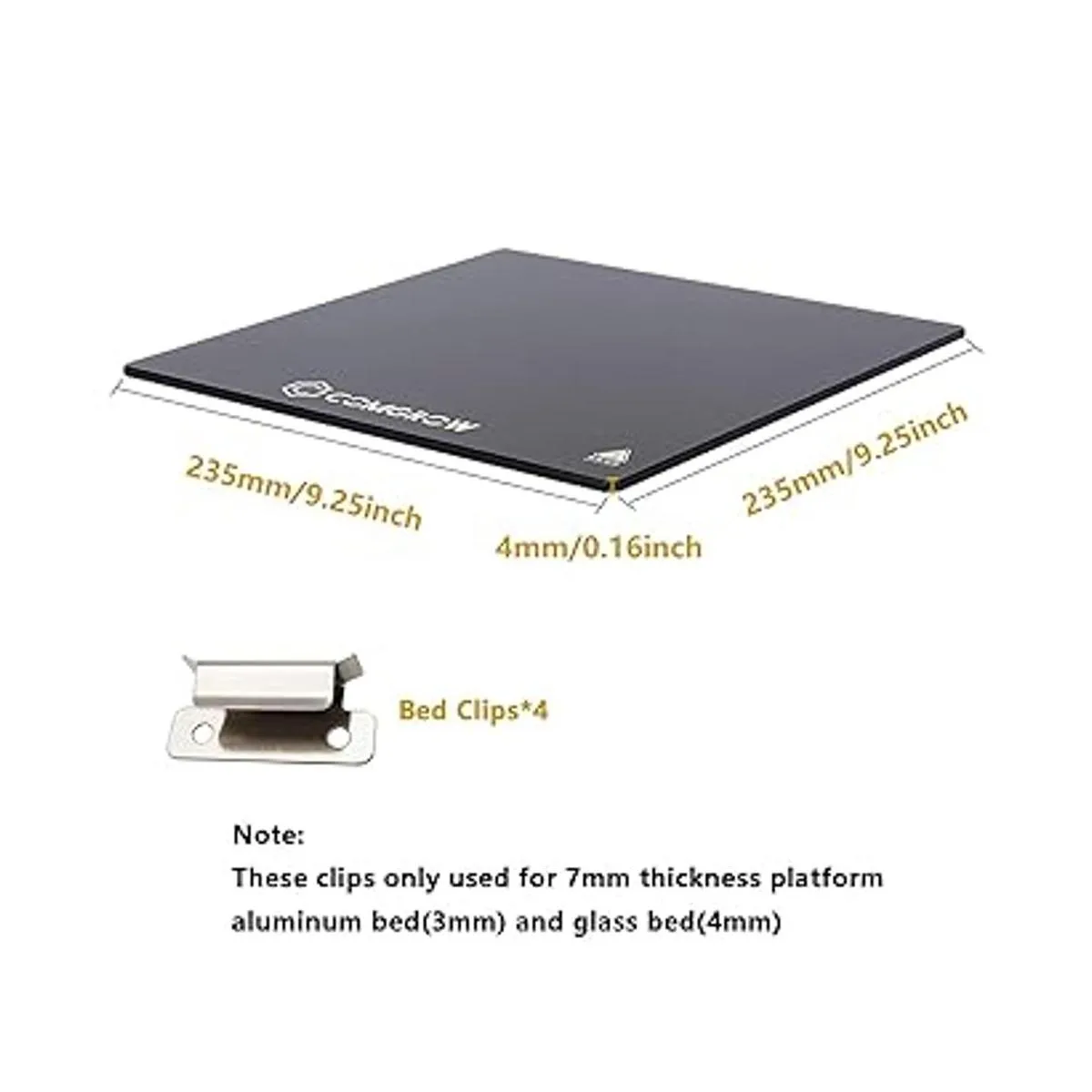 2 placas de vidrio templado mejoradas con clips de cama_2