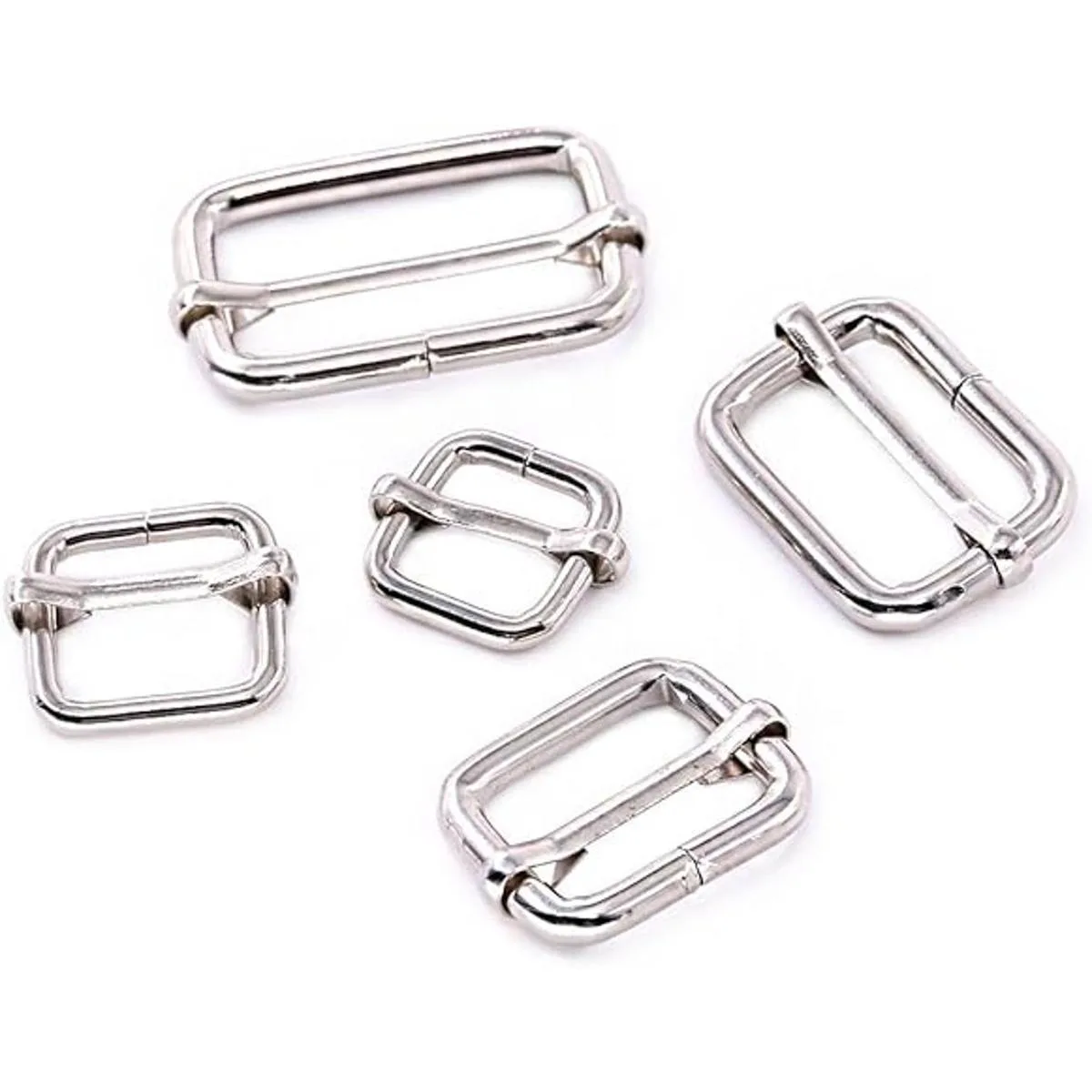 Swpeet 50 piezas de metal rectángulo ajustador de gatillos_1