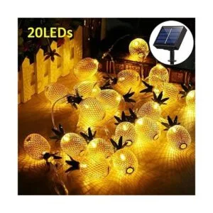 BIMEE Guirnalda de luces solares de piña de 15 pies 20_4
