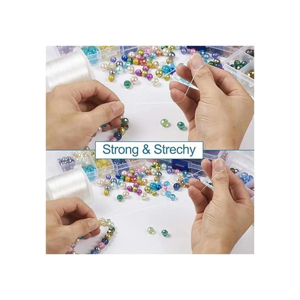 Pandahall 984.3 ft rollo de alambre de fibra elástica de_3