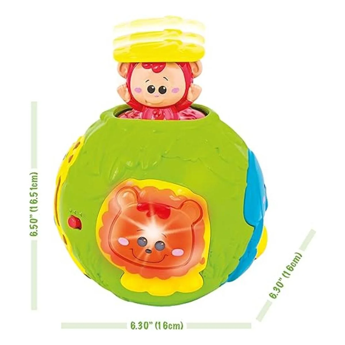 Jungle Animal Roll Learn Fun Baby Activity Ball. Centro_4