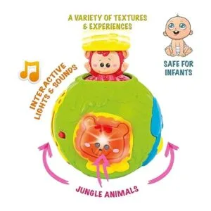 Jungle Animal Roll Learn Fun Baby Activity Ball. Centro_2