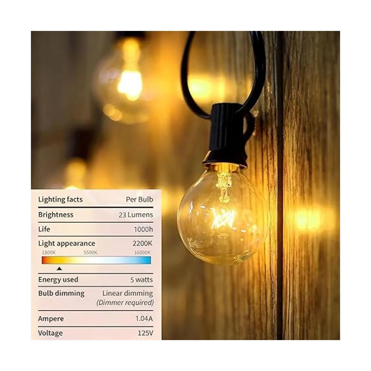 Bombillas de repuesto G40 bombilla de globo transparente_4