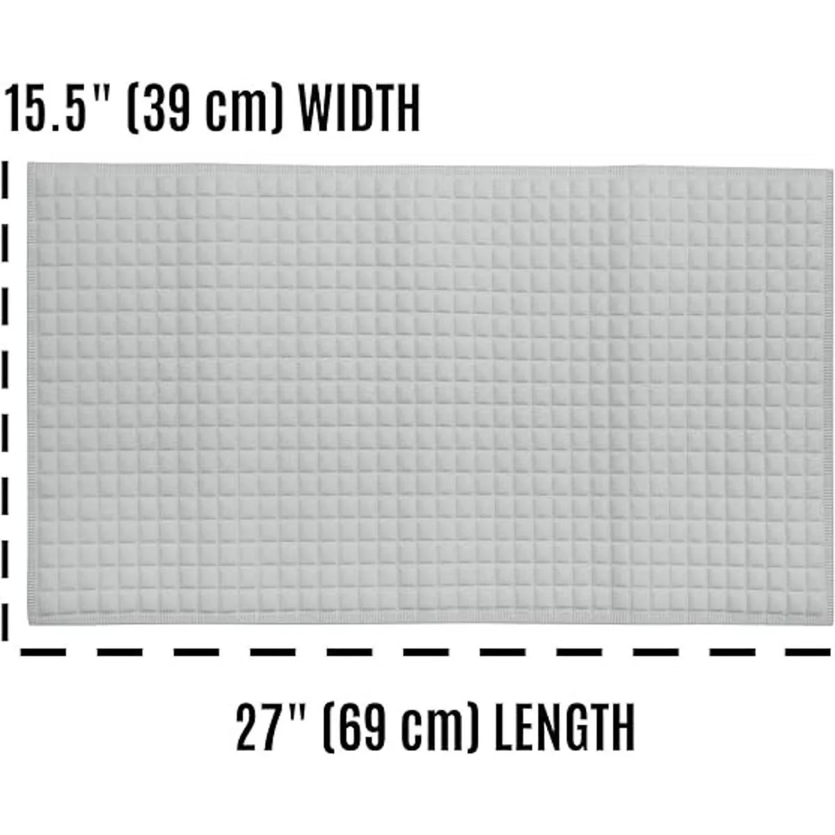 SlipX Solutions La alfombrilla de baño de seguridad Gray_6