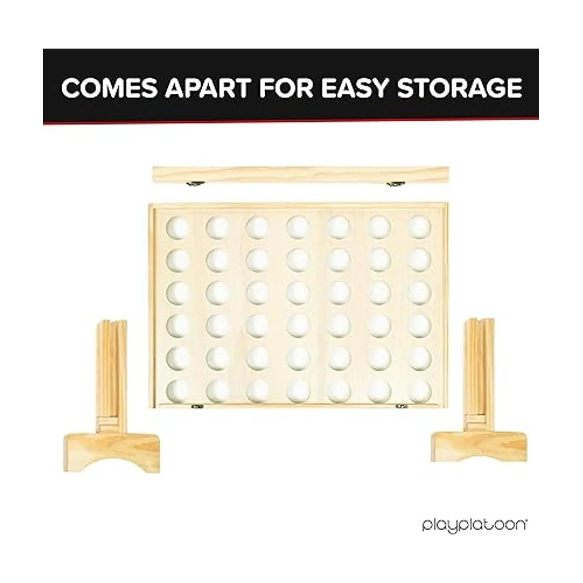 Play Platoon Juego gigante de madera 4 en una fila Drop_2